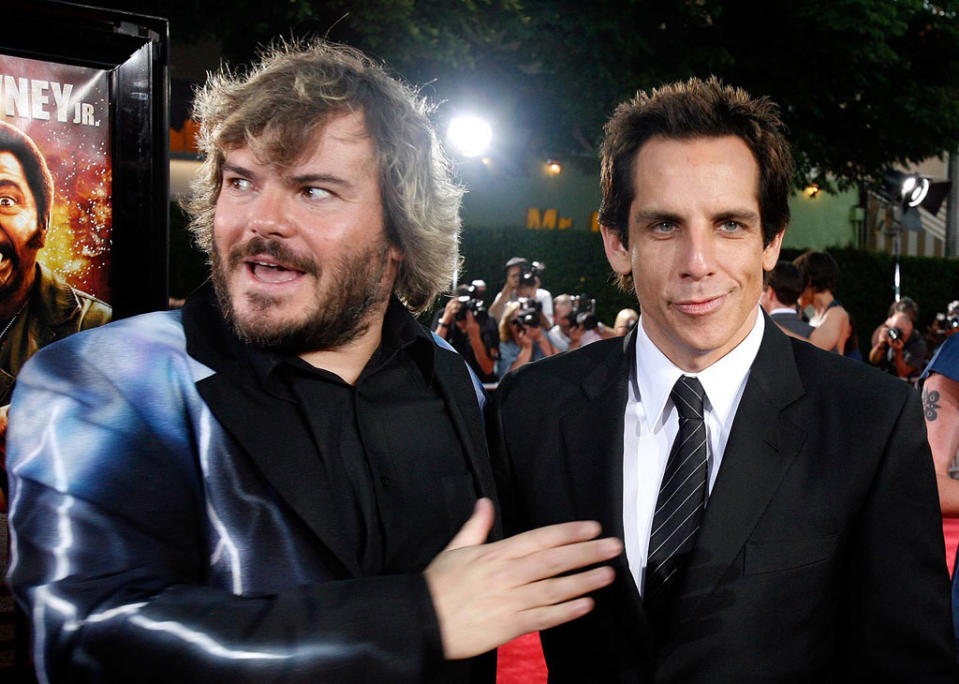 Tropic Thunder LA Premiere 2008 Jack Black Ben Stiller