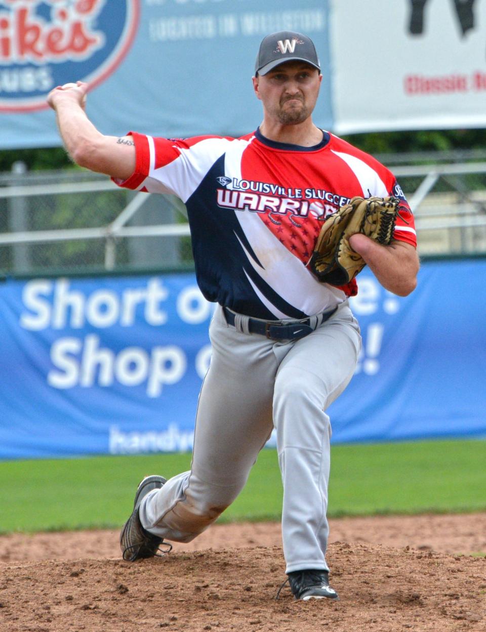 Louisville Slugger Warriors Amputee Baseball Team player Parker Hanson.