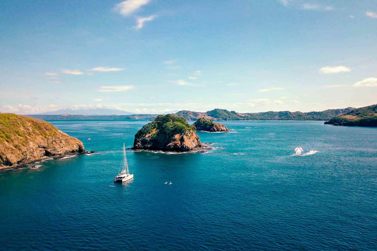 <p>Courtesy of Origen Escapes</p> Origen Escapes can arrange catamaran trips in places such as the Papagayo Peninsula.