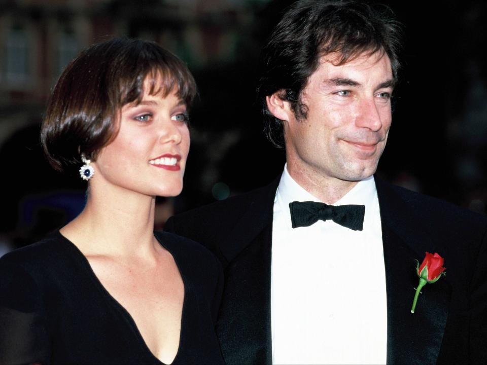 Carey Lowell and Timothy Dalton in 1989 at the 