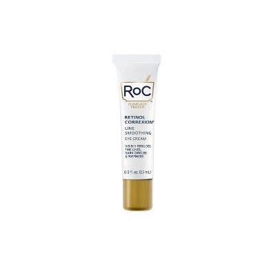 <p><a href="https://go.redirectingat.com?id=74968X1596630&url=https%3A%2F%2Fwww.target.com%2Fp%2Froc-retinol-correxion-eye-cream-0-5-oz%2F-%2FA-11992268&sref=https%3A%2F%2F" rel="nofollow noopener" target="_blank" data-ylk="slk:Shop Now;elm:context_link;itc:0;sec:content-canvas" class="link ">Shop Now</a></p><p>Retinol Correxion Eye Cream</p><p>$21.99</p><p>target.com</p><span class="copyright">target.com</span>