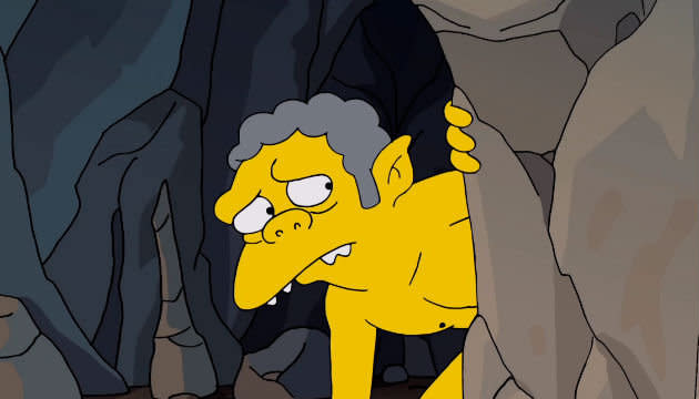 Moe glänzt im Vorspann der Folge „4 Regrettings And a Funeral“ als Gollum. (Bild: Fox)