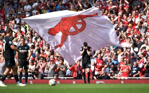 Declan Rice reacts after Aaron Ramsey's goal - Credit: Reuters