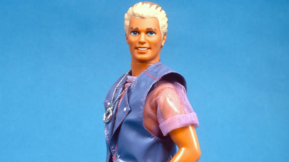 Earring Magic Ken made a big splash in lavender. - Yvonne Hemsey/Getty Images