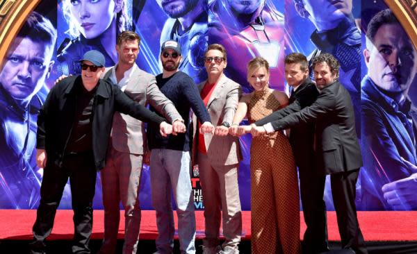 Kevin y el elenco de Avengers (Imagen: FilmMagic)