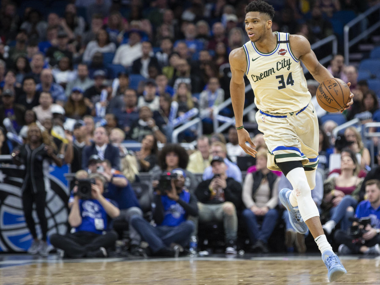 Giannis Antetokounmpo is a new father. (AP Photo/Willie J. Allen Jr.)