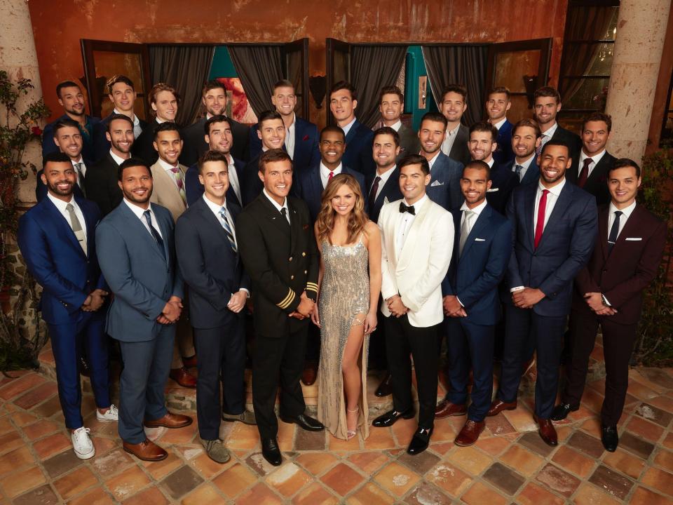 The cast of Hannah Brown's season of "The Bachelorette"