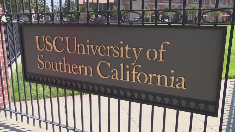 The University of Southern California campus in Los Angeles California. (KTLA)