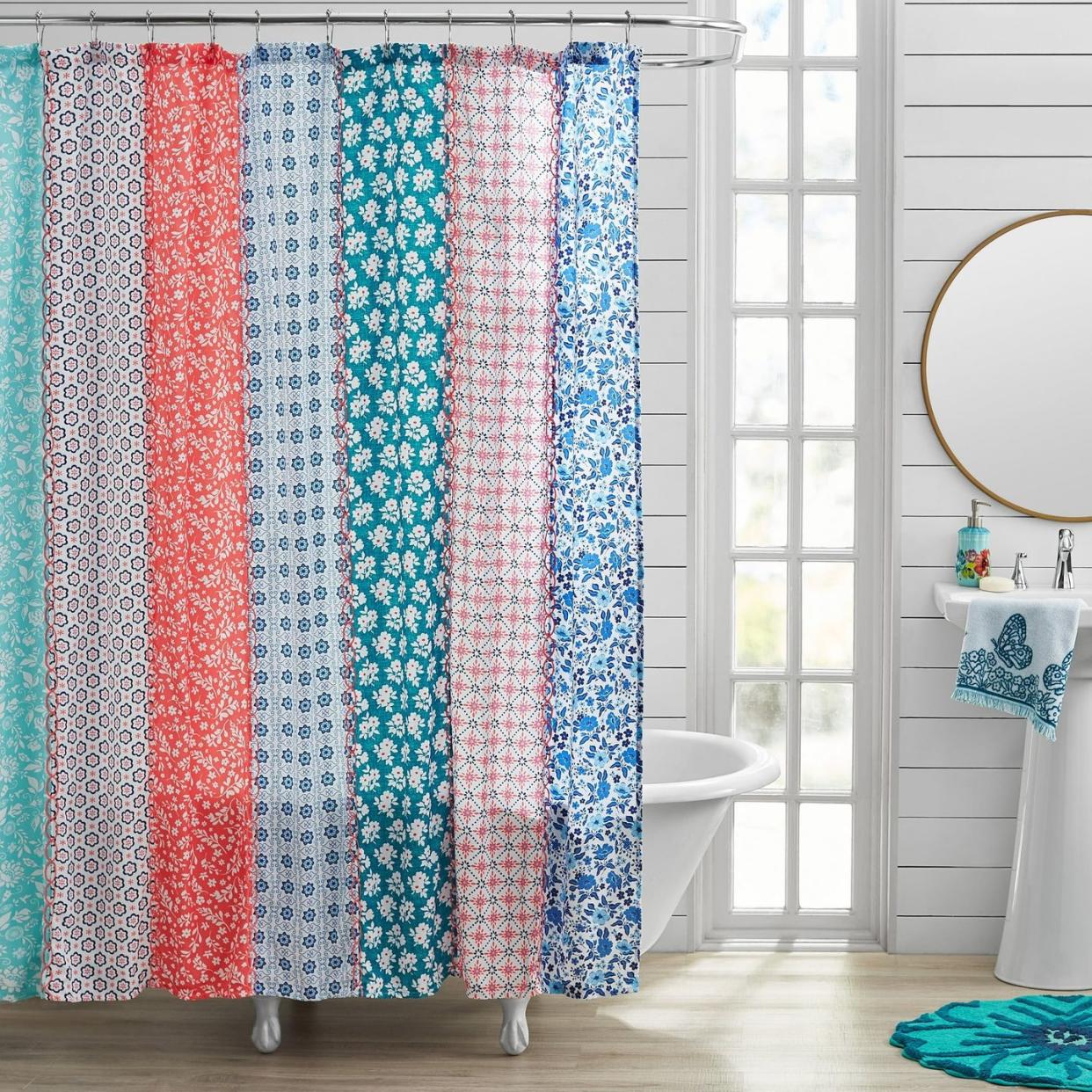 farmhouse bathroom ideas shower curtain