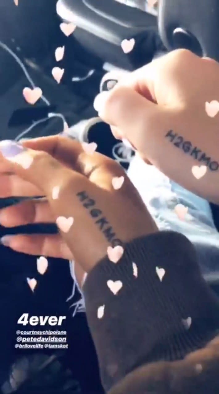 <h1 class="title">All the Tattoos Ariana Grande and Pete Davidson Have for Each Other</h1><cite class="credit">Instagram: Ariana Grande</cite>