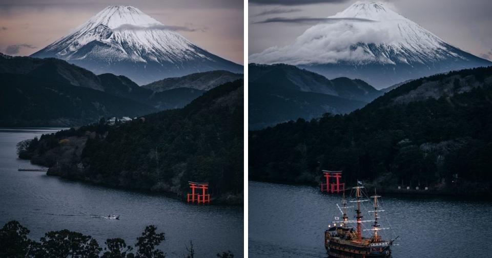 <p>Social media users praised Twitter user @_deepskyyy for capturing a “painting-like” essence to Mount Fuji. (Photos courtesy of @_deepskyyy/Twitter)</p>
