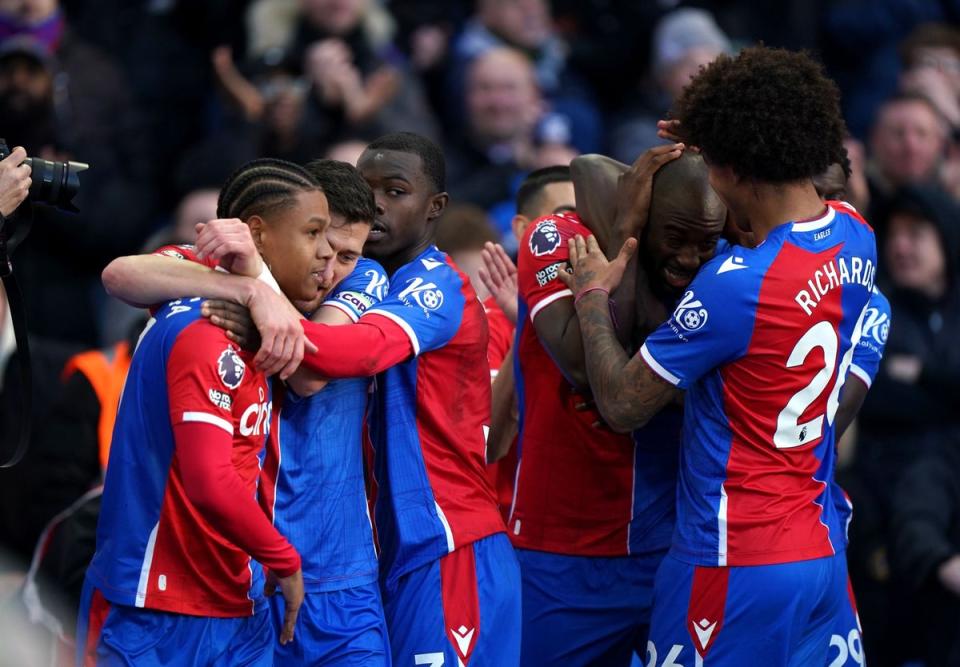 Soaring: The Eagles eased to a win over Burnley (Bradley Collyer/PA Wire)