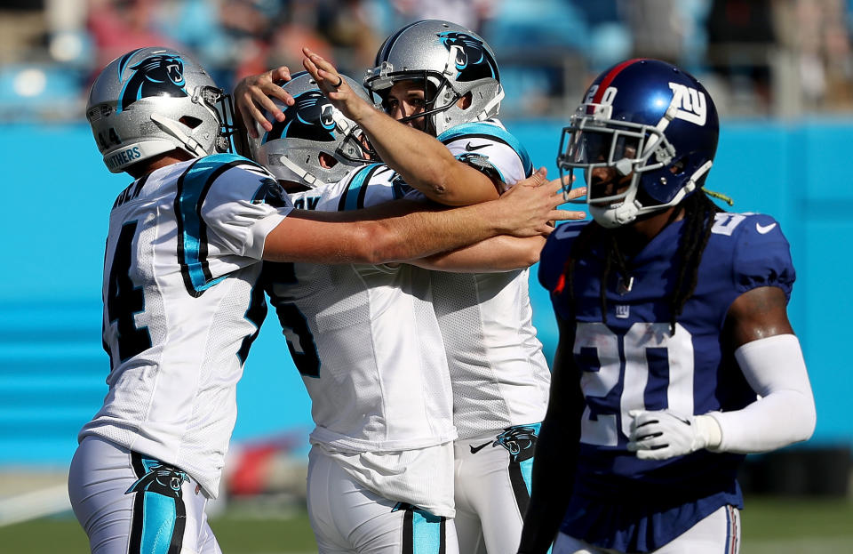 Graham Gano picked a great time to dig deep for a career-long field goal. (Getty)