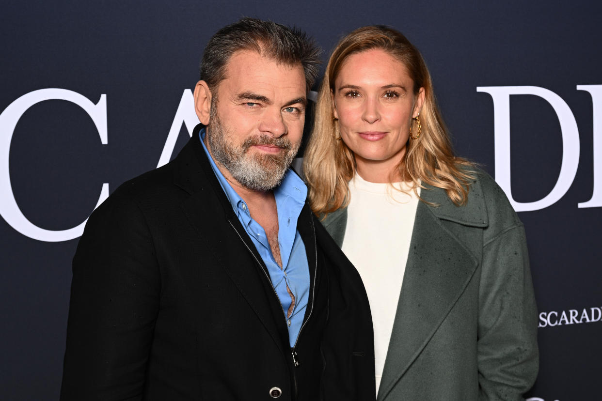 PARIS, FRANCE - OCTOBER 20: Clovis Cornillac and Lilou Fogli attend the 