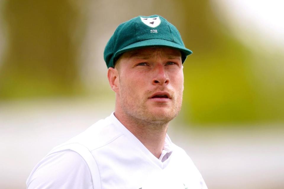 Worcestershire's Matthew Waite led the way for the Pears will the ball in hand, claiming three wickets on day three <i>(Image: PA)</i>