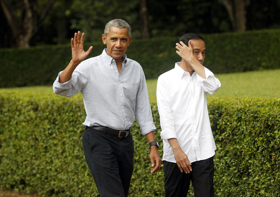 <p>As president, Obama met with Widodo several times, forging an international friendship.</p>