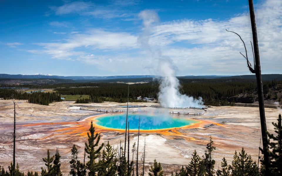 A geyser at Yellowstone National Park - Getty