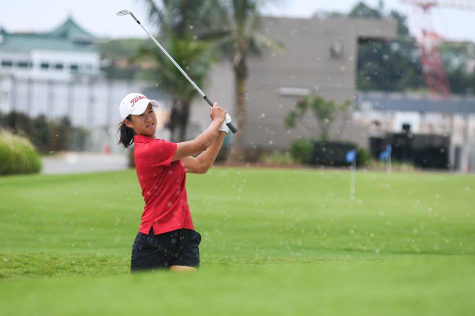 Struck down by a debilitating arm injury, Jen Goh took nearly two years to diagnose and rehabilitate until she could play golf again. (PHOTO: Stefanus Ian)