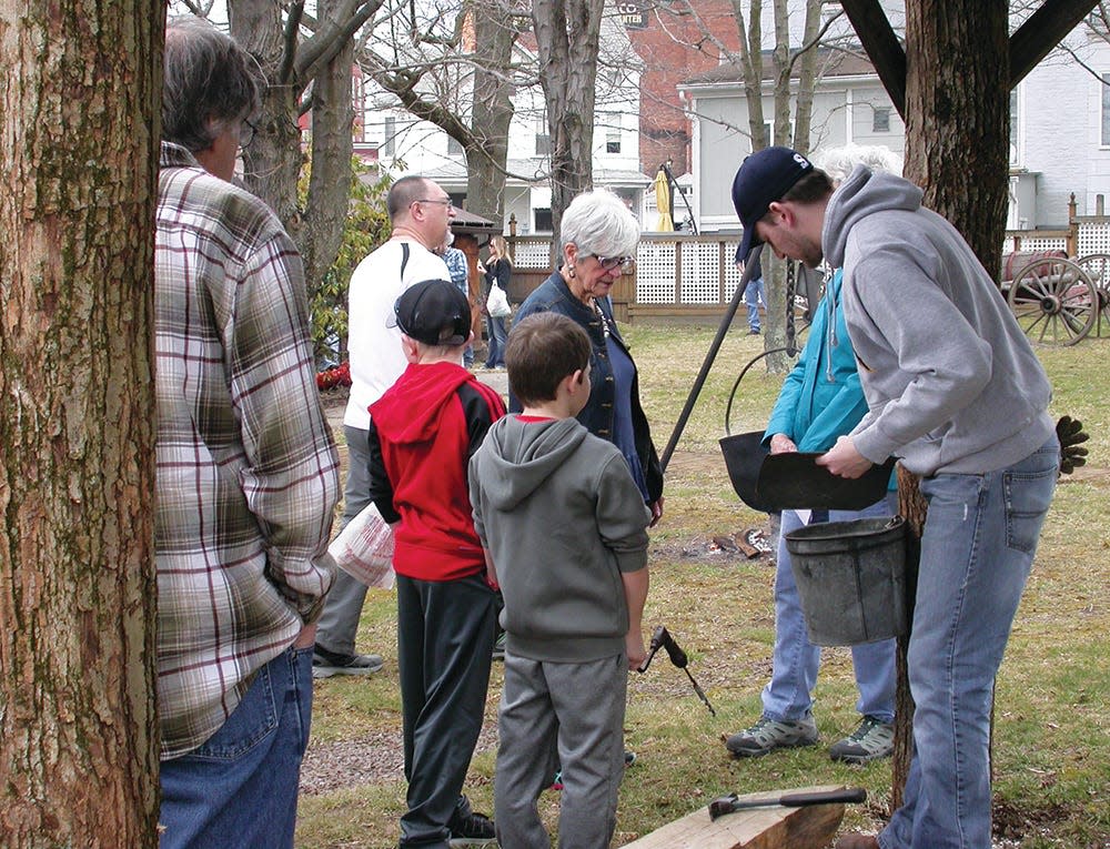 The 76th annual Pennsylvania Maple Festival will be held April 22-23 and April 26-30 in Meyersdale. Festival Park on Meyers Avenue is home to maple demonstrations, starting with the tapping of trees, through the boiling off and sugaring off process.