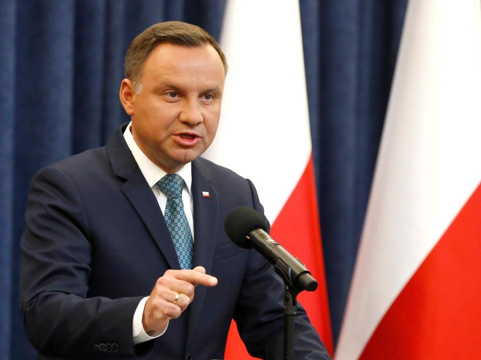 Andrzej Duda, President of Poland, says a prosecutor general should not have the power to appoint judges: Reuters
