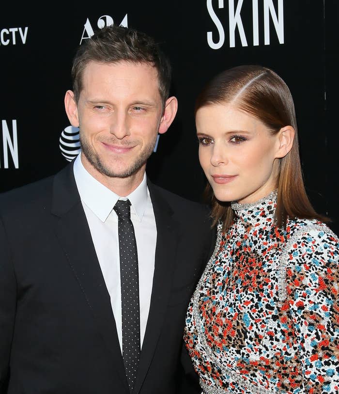 Closeup of Jamie Bell and Kate Mara