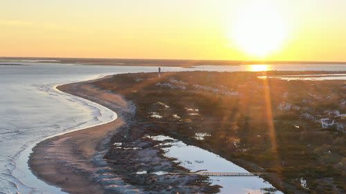 aerial view of sullivans island south carolina