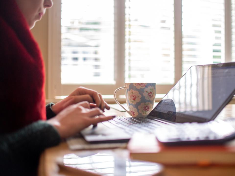 <p>More than a year into the pandemic, many office workers are still working from home part or all of the time</p> (PA)