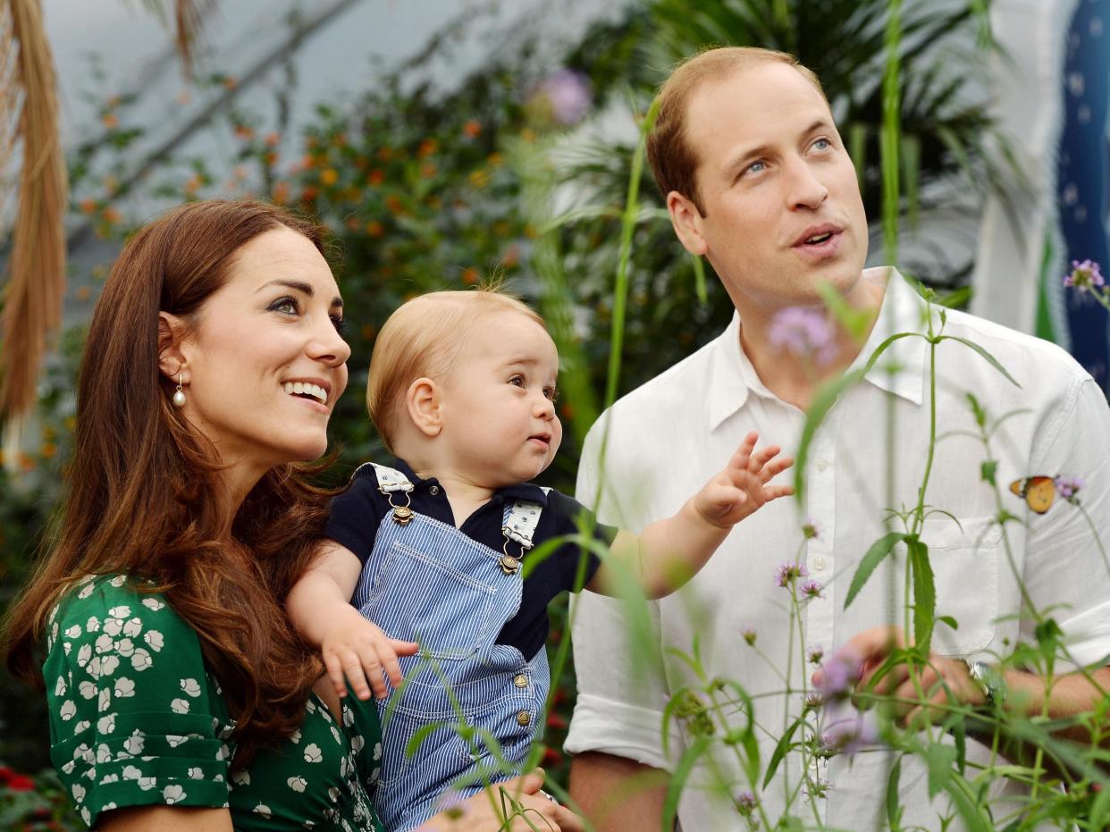 The Duke and Duchess of Cambridge with Prince George at the Natural History Museum on 2 July 2014: Getty Images