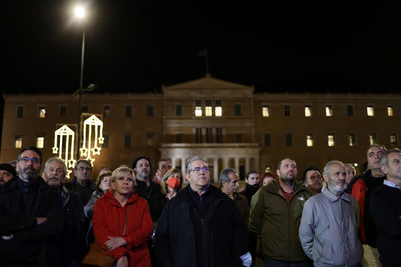 Protest ahead of Greek parliament vote on 2024 budget