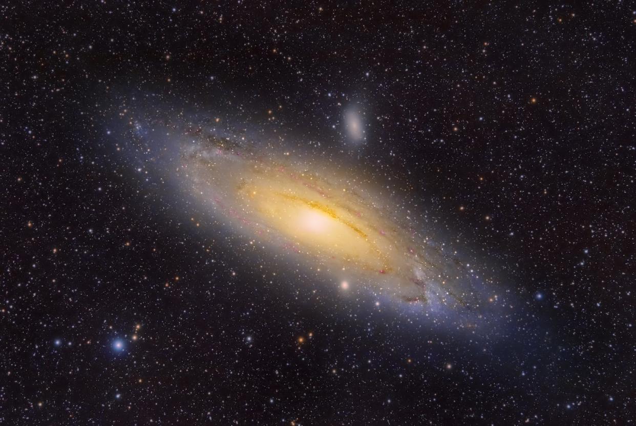 New measurements from Japan's Subaru telescope have helped researchers study the matter-antimatter asymmetry problem. <a href="https://media.gettyimages.com/id/1335056886/photo/andromeda-galaxy-surrounded-by-stars.jpg?s=612x612&w=0&k=20&c=yhgVDZmt3gODQx_vm9nzfweVT8-WzwwOpxJehbnynrI=" rel="nofollow noopener" target="_blank" data-ylk="slk:Javier Zayas Photography/Moment via Getty;elm:context_link;itc:0;sec:content-canvas" class="link ">Javier Zayas Photography/Moment via Getty</a>