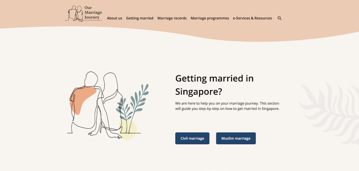 Capturing Love in the Digital Age: Couples in Singapore can embrace online marriage registration through 'Our Marriage Journey' portal from 25 September 