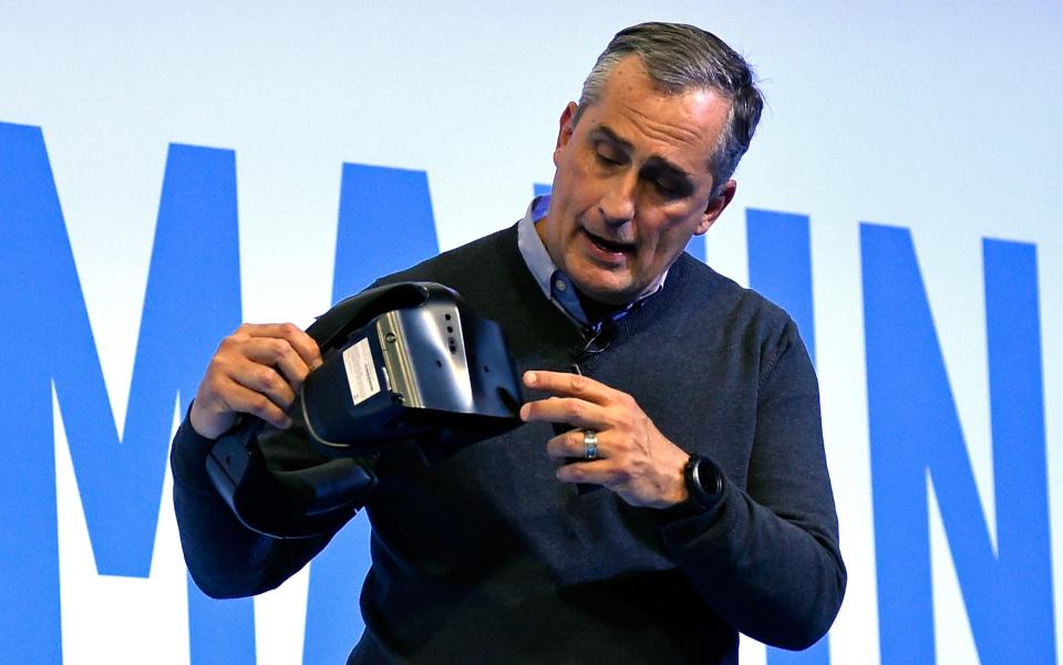 Intel CEO Brian Krzanich during a press event for CES 2017 - 2017 Getty Images