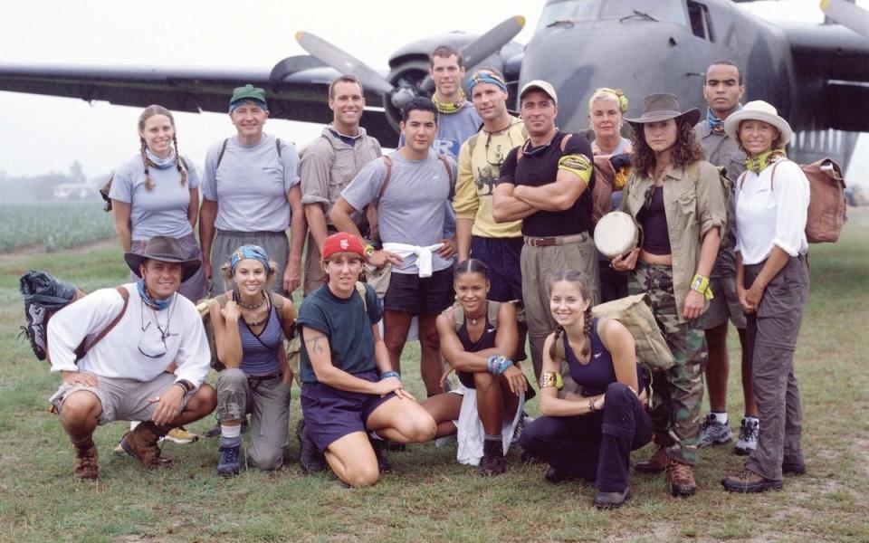 The cast of Survivor: The Australian Outback decked out inn Reebok apparel