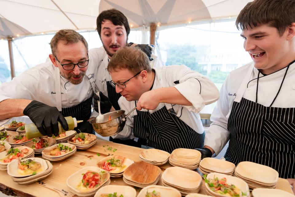Too many cooks? Not at last year's Martha's Vineyard Food & Wine Festival. This year is the first of a collaboration with the James Beard Foundation and features winners and "Top Chef" alumni Amanda Freitag, Jenner Tomaska, Caroline Schiff and David Standridge.