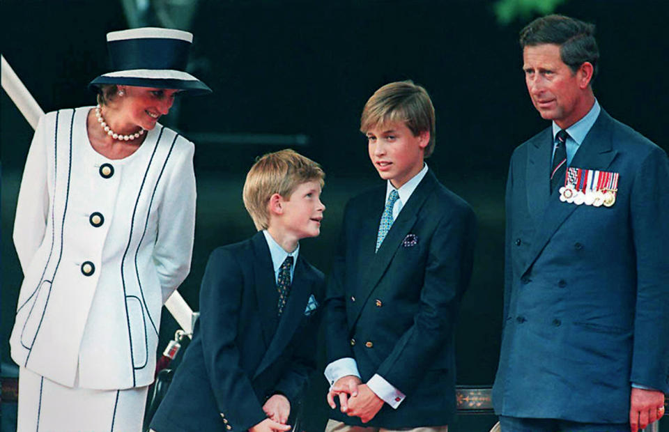 Harry, William, Prince Charles and Princess Diana
 (Johnny Eggot / AFP - Getty Images)