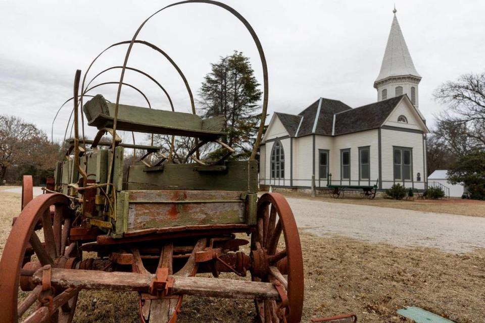 Stephenville Historical House Museum features buildings and machinery from local history.