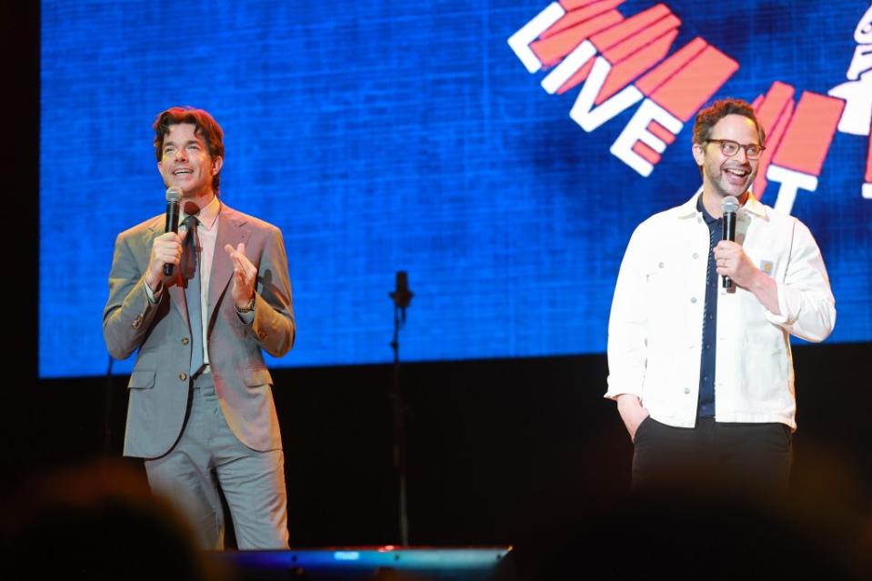 John Mulaney with Nick Kroll during the Netflix Is a Joke Festival. Getty Images for Netflix