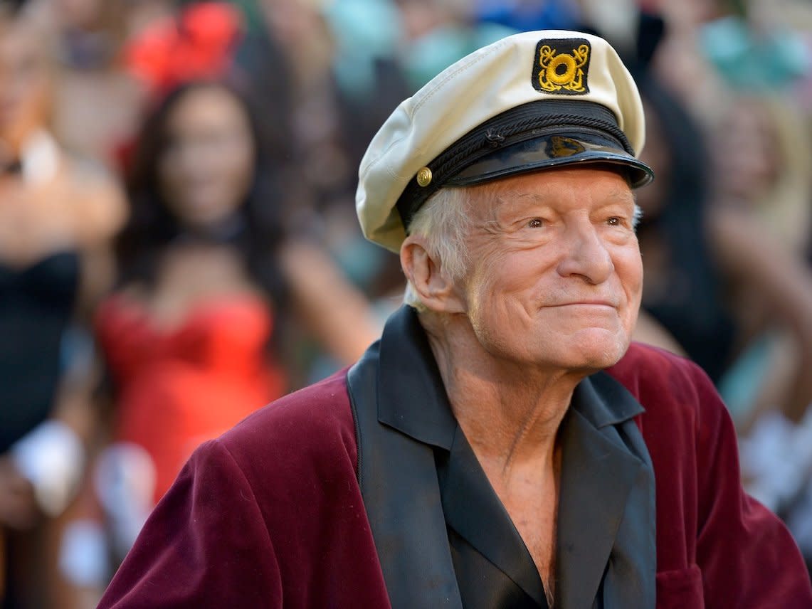 hugh hefner sailor cap