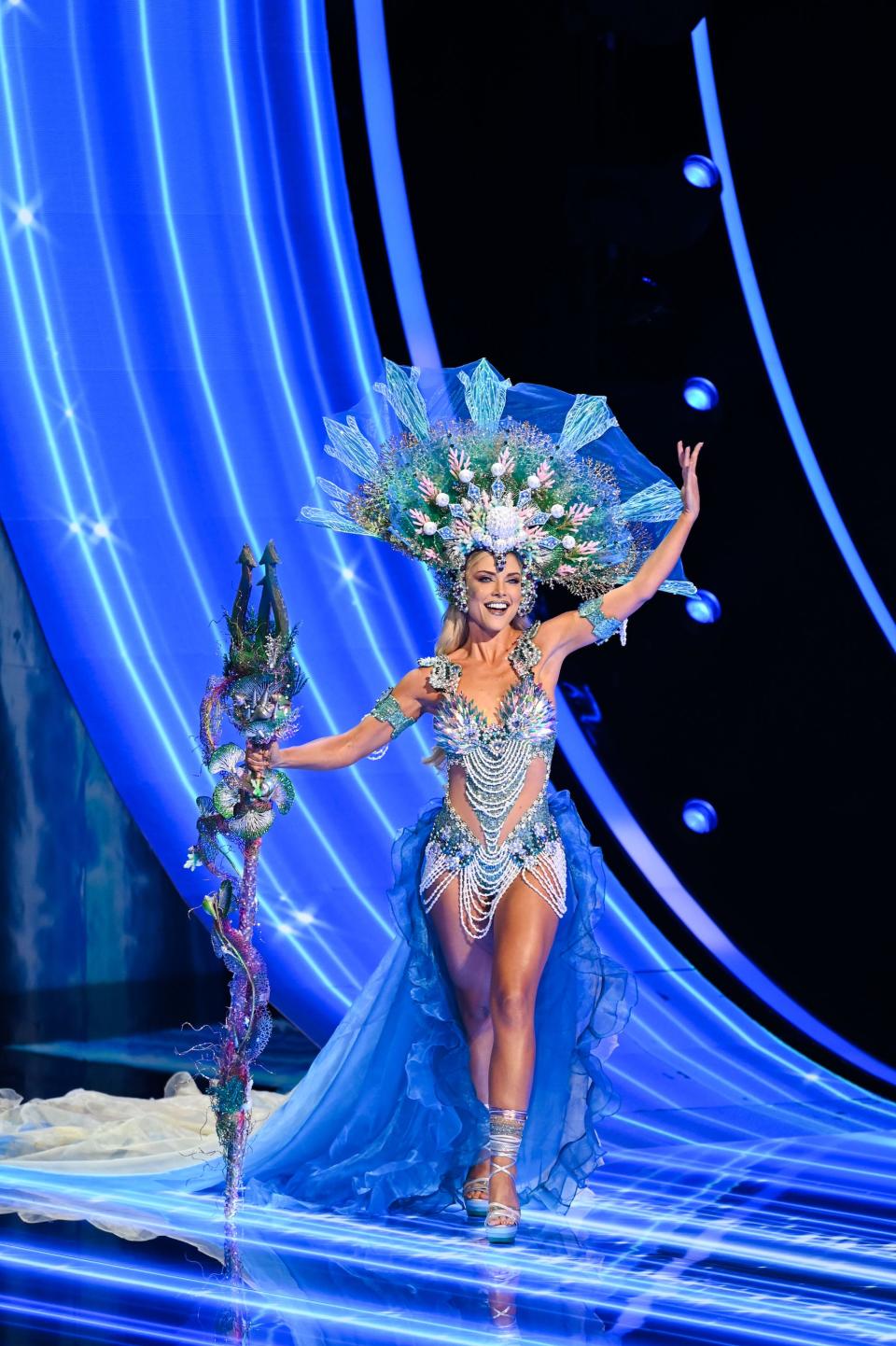 Miss Costa Rica 2023 participates in the Miss Universe National Costume Contest.