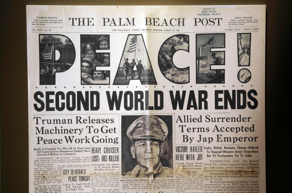 The World War II room in the newly redesigned and renovated Schmidt Boca Raton History Museum Oct. 26, 2021. The museum, located in the historic Boca Raton Town Hall at 71 North Federal Highway in downtown Boca Raton, reopens to the public November 3rd.