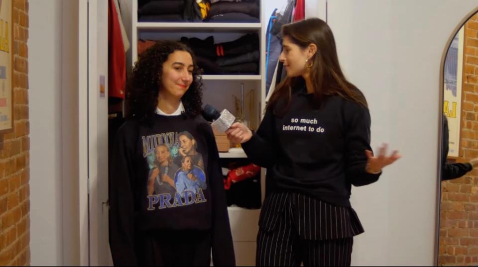 Satenstein’s delightful Instagram Live series turned YouTube show “NEVERWORNS,” which delves into the rarely- or never-worn items of clothes hiding in fashionistas’ closets. Liana S