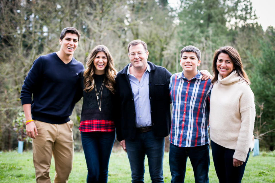 Andrew Luccock of Portland, Ore., with his family. Photo courtesy of Andrew Luccock