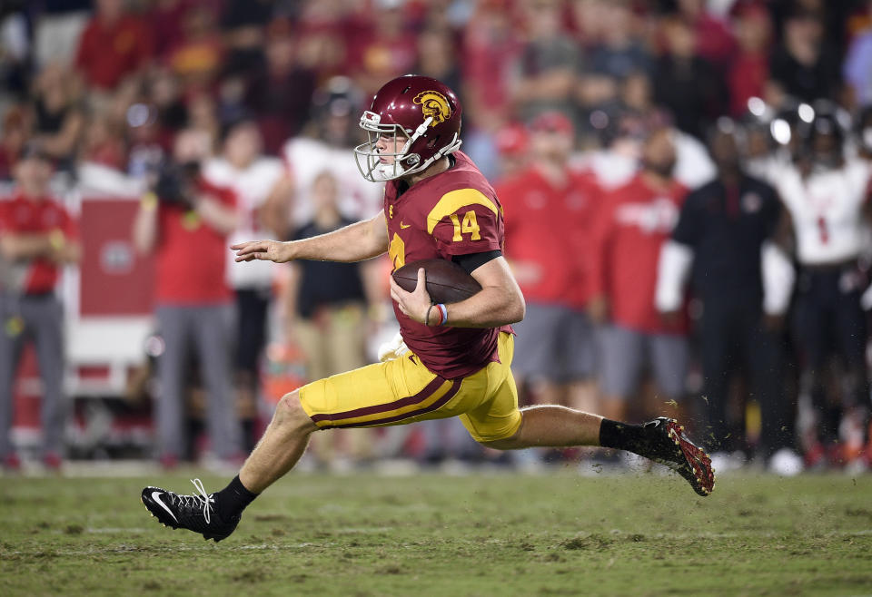 Is it Sam Darnold’s final game at USC? (AP Photo/Kelvin Kuo, File)