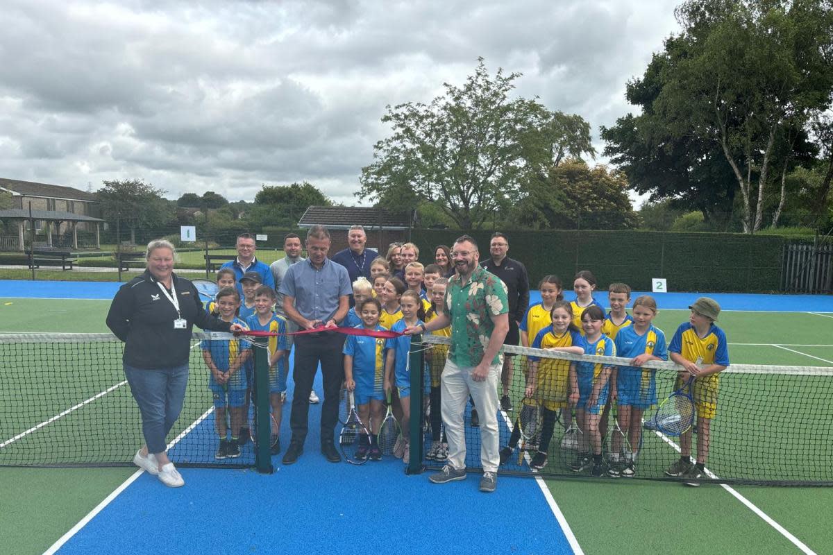 The Blackwood Showfields tennis courts were reopened recently after the renovation <i>(Image: Tennis Wales)</i>