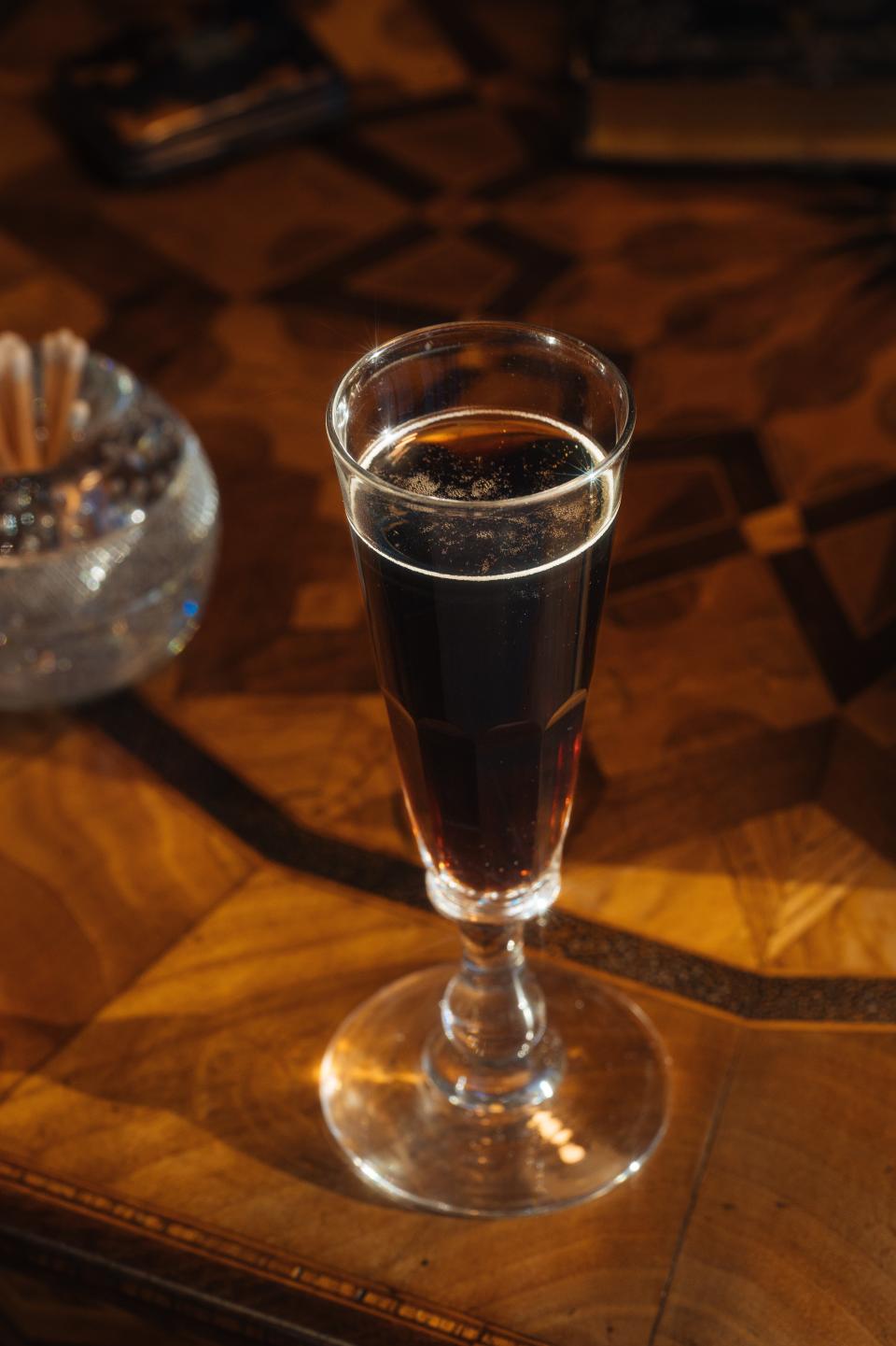 Black Velvet is a combination of Stout and Champagne, an unusual, bubbly way to start to the new year.