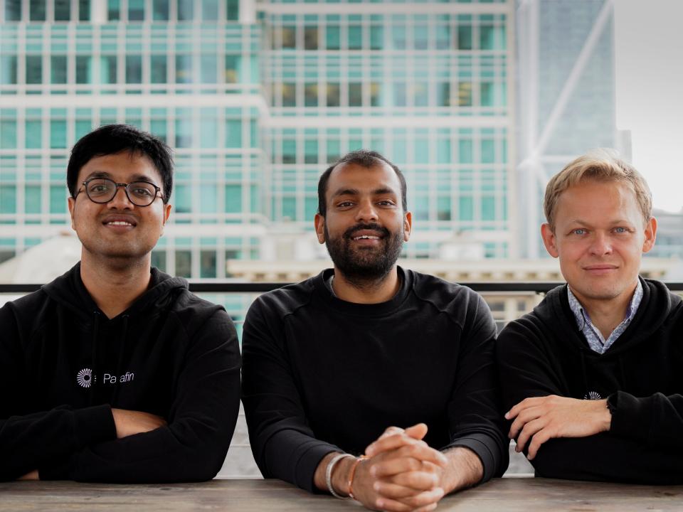 Parafin cofounders Vineet Goel, Sahill Poddar, and Ralph Furman