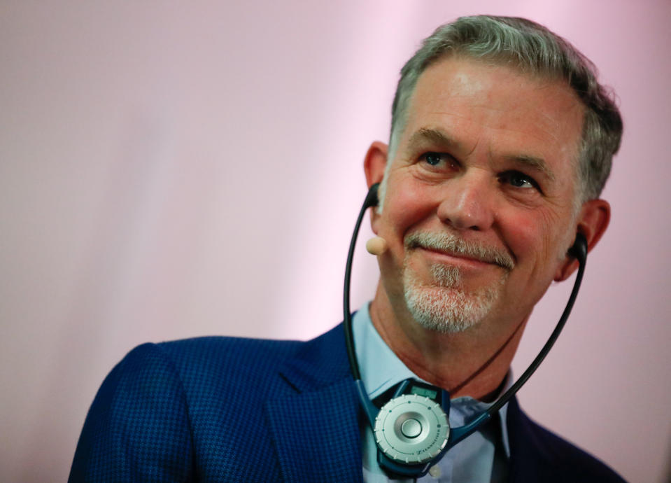 Reed Hastings, co-founder and CEO of Netflix attends the inauguration of Netflix new offices in Paris, France, January 17, 2020. REUTERS/Gonzalo Fuentes