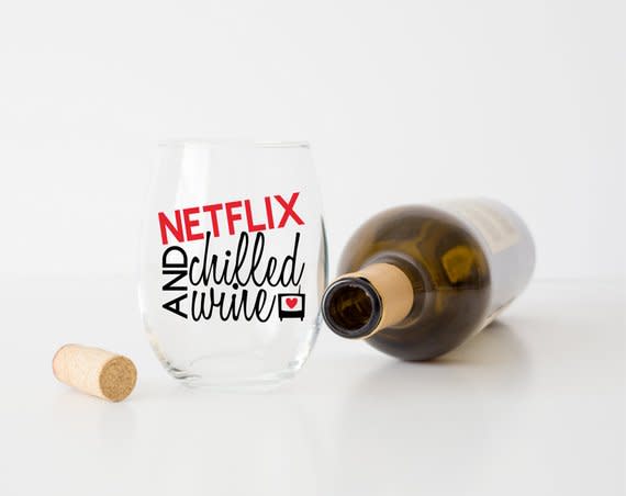 3) Stemless Wine Glass