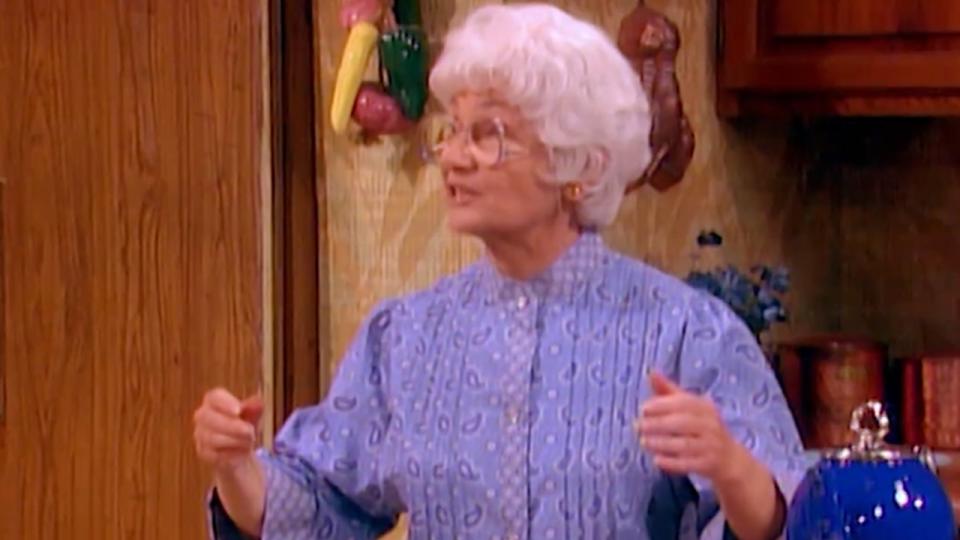 Estelle Getty as Sophia Petrillo  in The Golden Girls episode 