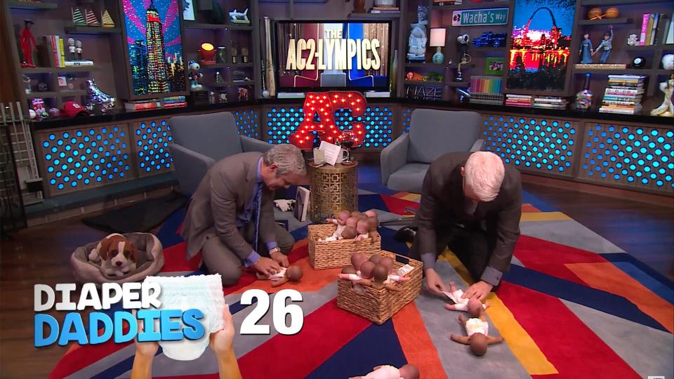 Andy Cohen and Anderson cooper diaper daddies